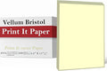 Print It - Vellum Bristol Colored Cardstock Cover Paper, 67 Lb, 8.5" X 11” by Unknown