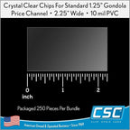 Price Data Channel Label Holder Chips, 2.25" L x 1.25" H, 10 Mil Thick - Image 6