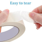 HOFURME 12 Rolls Masking Tape Bulk 1 Inch White Beige Masking Tapes - Image 4