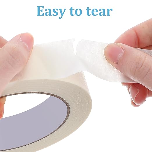 HOFURME 12 Rolls Masking Tape Bulk 1 Inch White Beige Masking Tapes - Image 4
