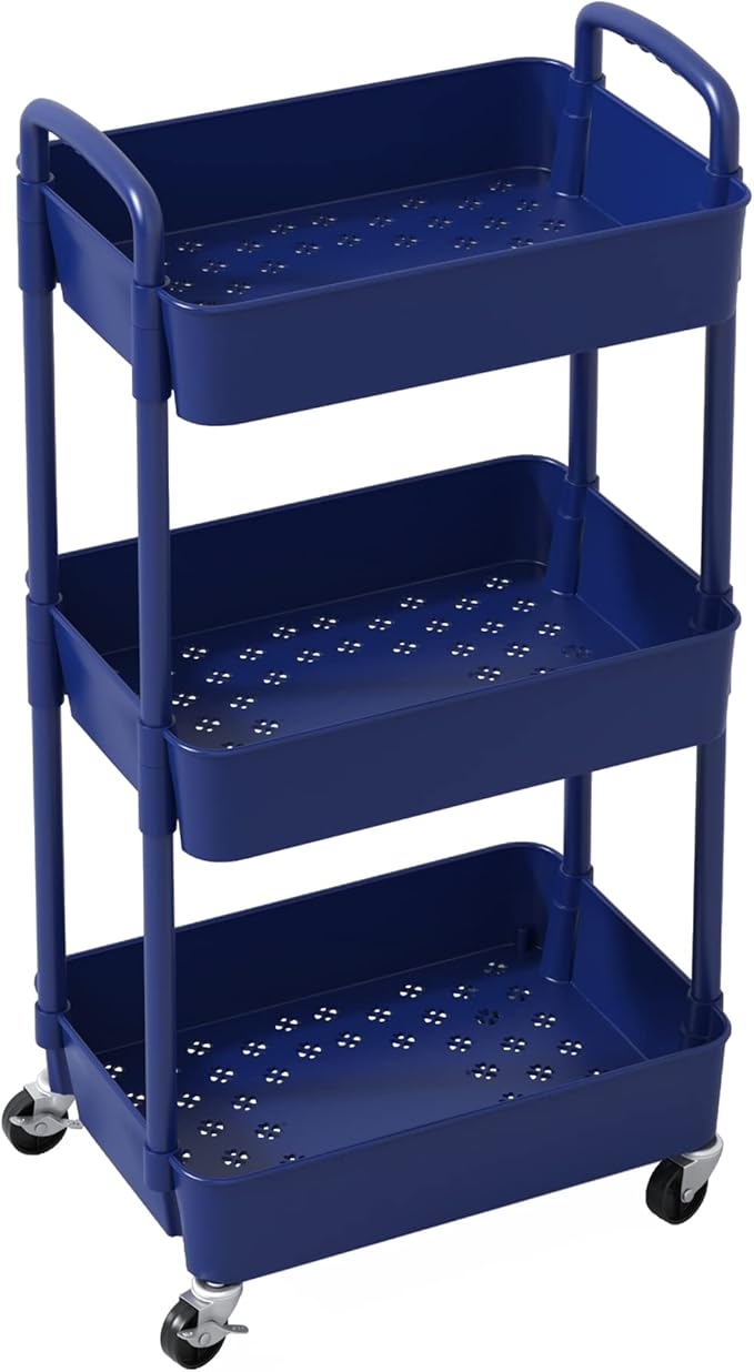 Sywhitta 3-Tier Plastic Rolling Utility Cart - Image 9