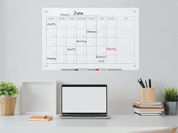 J&J worldwide Magnetic Whiteboard Calendar, - Image 3