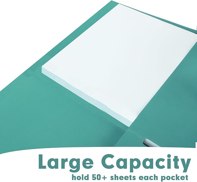 Two Pocket Folders, RAZCC 50 Pack 2 Pocket Folders Fit Letter Size Paper - Image 5