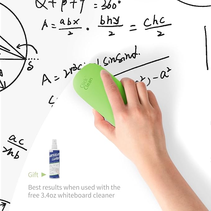 CLICK CLEAN Replaceable Dry Erase Board Eraser, 4-in-1 Magnetic Whiteboard - Image 3