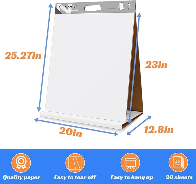 Nortix Sticky Easel Pads, Upgraded Versatile Tabletop Sticky Easel Pad - Image 5