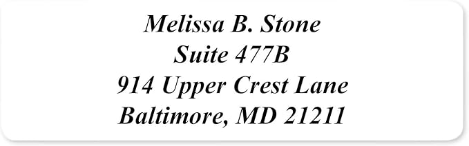 White Personalized Return Address Labels Without Dispenser - Image 5