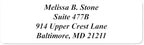 White Personalized Return Address Labels Without Dispenser - Image 5