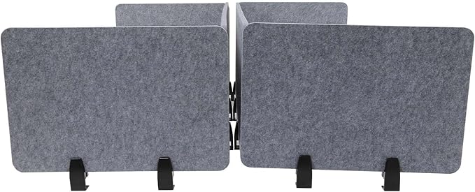 ReFocus Raw Clamp-On Acoustic Desk Divider Mounted Privacy Panel Set – Reduce - Image 8