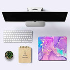 IMAYONDIA Purple Pink Blue Marble Mouse Pad, Liquid Gold Paint Marble Mouse Pads - Image 6