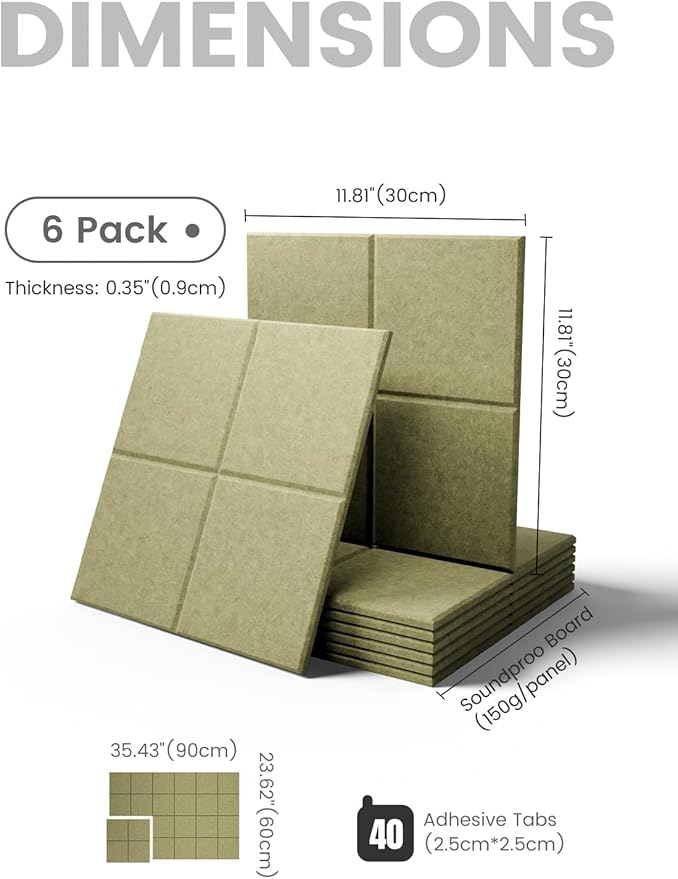 Fluxynara Large Felt Bulletin Board 36" x 24"Cork Board Alternative-6 Pack - Image 2