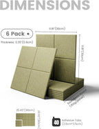 Fluxynara Large Felt Bulletin Board 36" x 24"Cork Board Alternative-6 Pack - Image 2