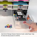Ultimate Office TierDrop Storage Drawers Measure 9w x 12d x 4 3/4 Inches High - Image 5