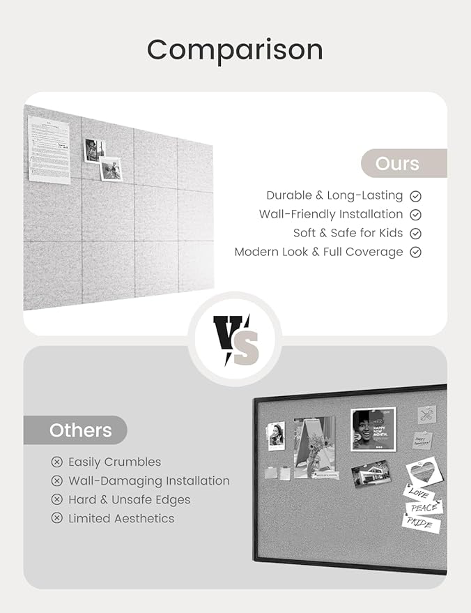 Bumusty Large Cork Board 47"x35" Alternative - Image 8