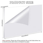 Roowest 2 Pcs 24 x 48 Inch, 1/8 Inch Thick Clear Acrylic Plexiglass Sheets - Image 2