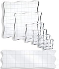 UCEC 7 Pieces Acrylic Stamp Block Assorted Sizes Clear Acrylic Mounting Blocks by UCEC