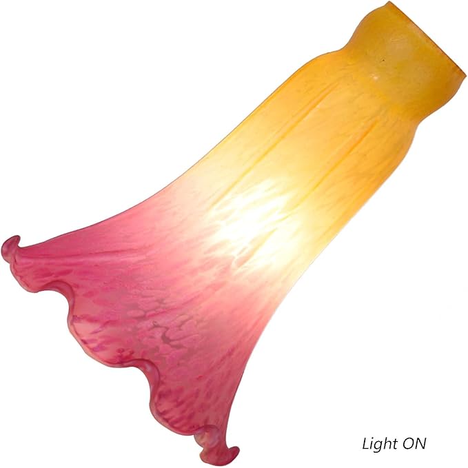 Bieye LS12 Lily Flower Blown Glass Lampshade - Image 2