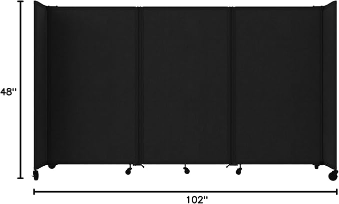 Versare Room Divider 360 Portable Wall Partition | Folding Panels | Large - Image 9