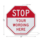 SmartSign Custom STOP Sign 18"x18" 3M Laminated EG Reflective 80 mil Aluminum - Image 9