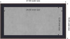 Amanti Art Black Framed Magnetic Board 15x27 Small Vision Board - Image 2