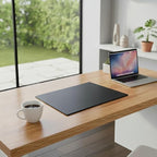 Dacasso 24" x 19" Black Leatherette Luxury Desk Pad Blotter w/Out Side Rails - Image 3
