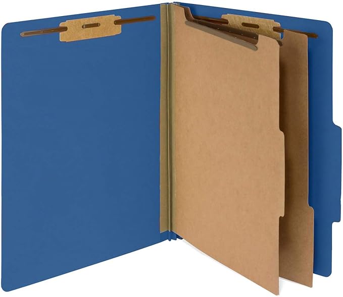 10 Blue Classification Folders by BlueSummitSupplies