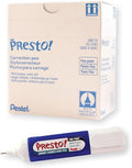 Pentel Presto! Jumbo Correction Pen, Fine Point, Metal Tip, Box of 12 by PentelofAmerica