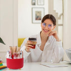 SKYDUE 360 Degree Rotating Desk Organizer, Dual-Purpose Pencil Pen Holder - Image 6