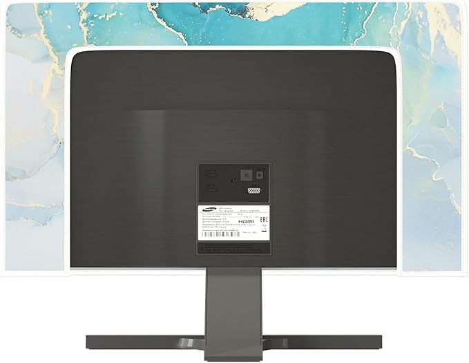 Baocicco Blue Green Marble TV Display Screen Cover 65 Inch Creative Anti-Static - Image 5