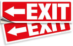 iSYFIX Exit Signs Stickers 2 Pack 12x4 Inch by iSYFIXPREMIUMSIGNS