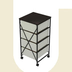 CASUNER Small Cabinet with Drawers Rolling 4 Drawer Mobile File Cabinet - Image 5