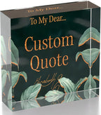 Personalized Gifts, Custom Quote Block Letter Board, Crystal-Clear Acrylic - Image 9