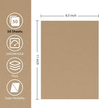 50 Sheets Brown Cardstock Paper, Colored Printer Paper 8.5 x 11, Card Stock - Image 2