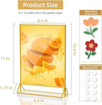 PPH-Sisy Acrylic Sign Holder 8.5X11 Double Sided Table Flyer Holder, Plastic - Image 3
