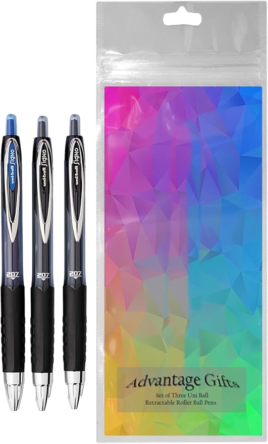 Advantage Gifts Signo 207 Roller Ball Retractable Gel Pens, Medium Point - Image 2