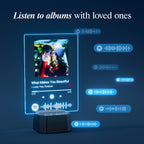 ALBK Custom Spotify Song Plaque that can Play Music - Personalized Music Plaque Gift for Anniversary, Valentine’s Day, Acrylic Custom Lyric Plaque for Boyfriend Girlfriend Couples