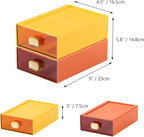 Spacious Desk Drawers, Stackable Desktop Organizer, Plastic Storage Box - Image 3