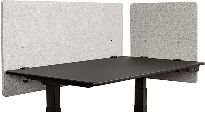 Stand Up Desk Store ReFocus Clamp-on Acoustic Desk Divider Privacy Panel That - Image 3