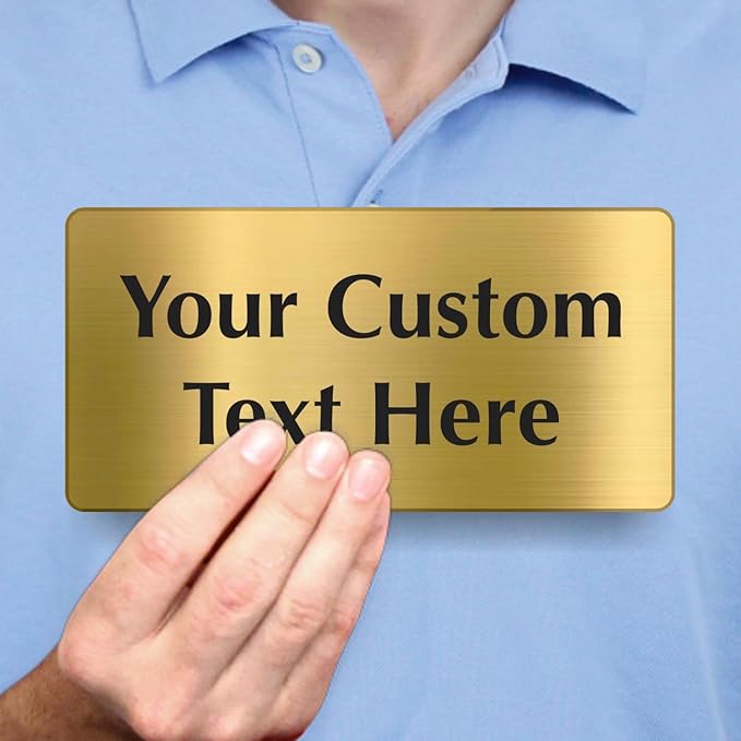 SmartSign Custom Brass Sign - Image 4