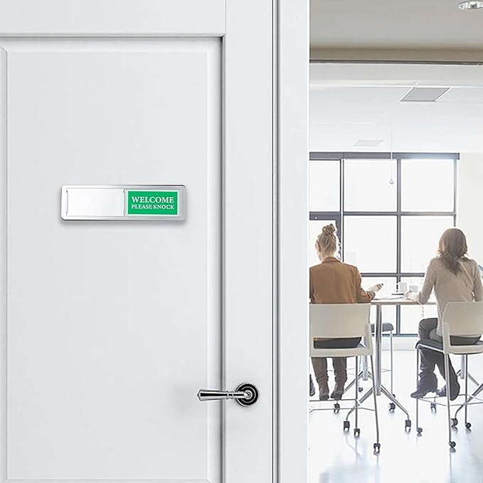 Do Not Disturb/Welcome Door Sign, Sliding Privacy Indicator - Image 5