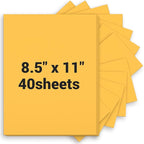 Cardstock 8.5 x 11, Thick Printer Paper 75 lb/200 gsm, 40 Sheets Card Stock by Glyanlee
