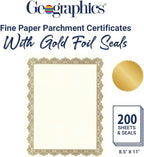 Geographics Optima Gold Blank Award Certificate Paper - Image 2