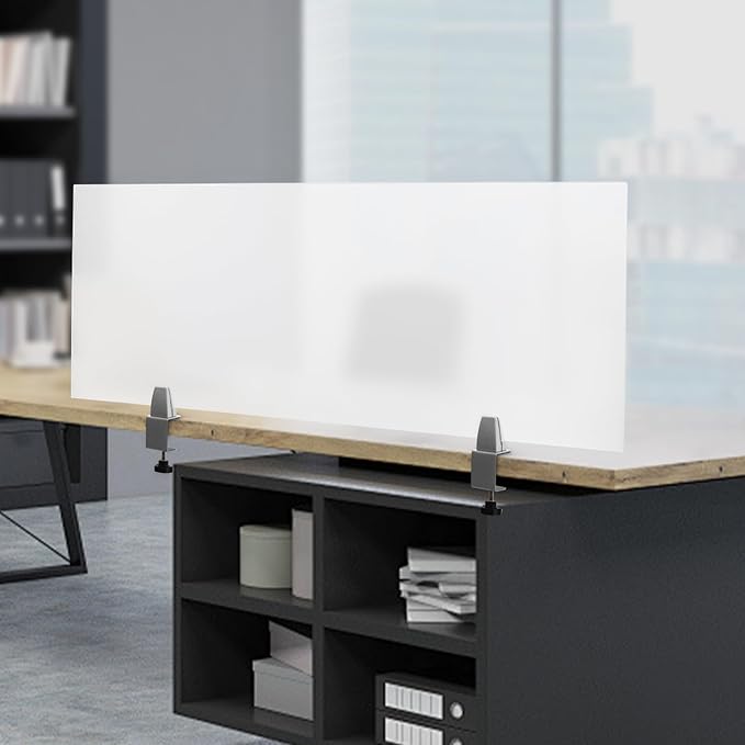Desk Divider for Students and Desk Privacy Panel, Frosted Acrylic Plexiglass - Image 5