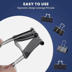 72 Pcs Extra Large Binder Clips 2 Inch Paper Clip Large Binding Clip, Jumbo - Image 3