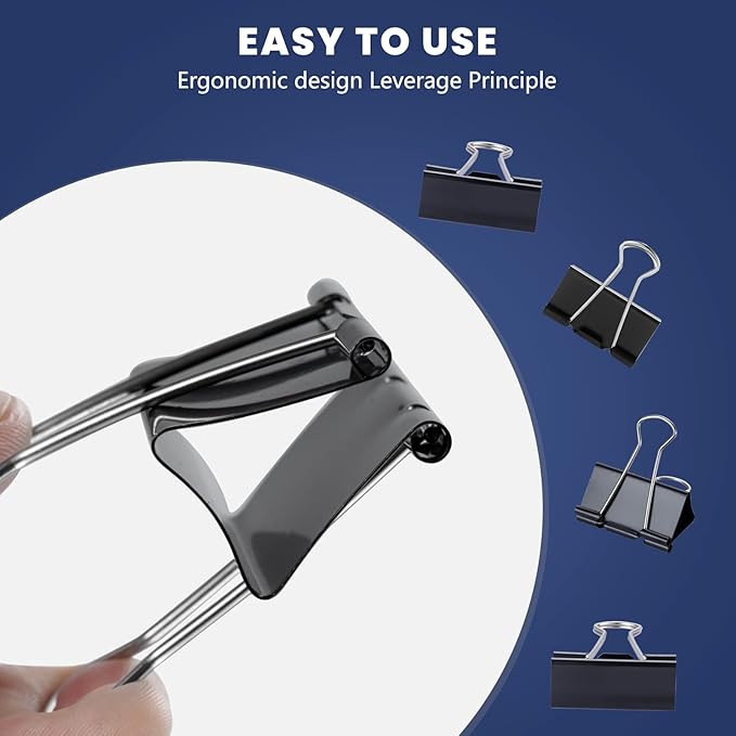 72 Pcs Extra Large Binder Clips 2 Inch Paper Clip Large Binding Clip, Jumbo - Image 3