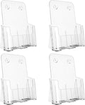 Argvey Acrylic Brochure Holder 8.5 x 11 inches, 4 Pack Clear Brochure Display by Argvey