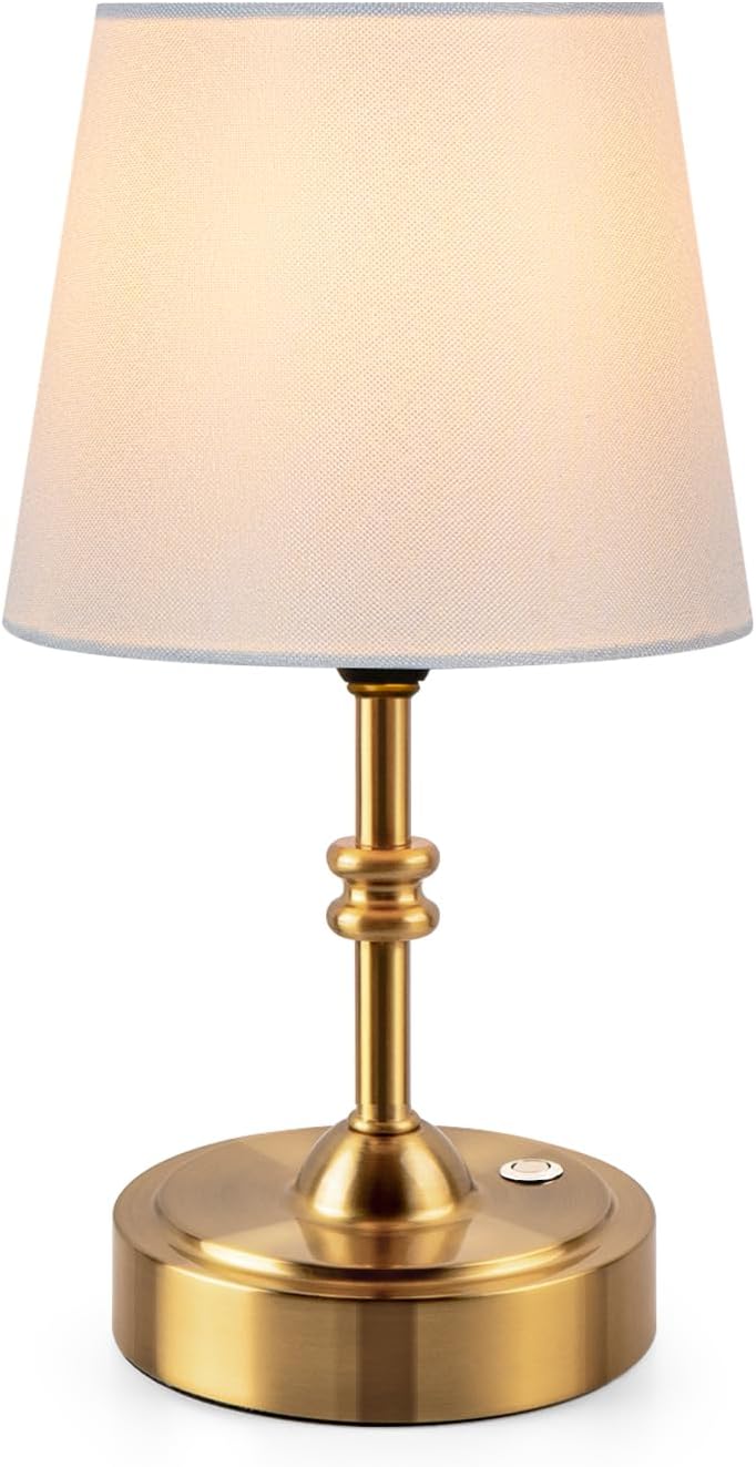 ONEWISH Small Cordless Lamp Dimmable-Battery Operated Table lamp, 4000mAh Rec...