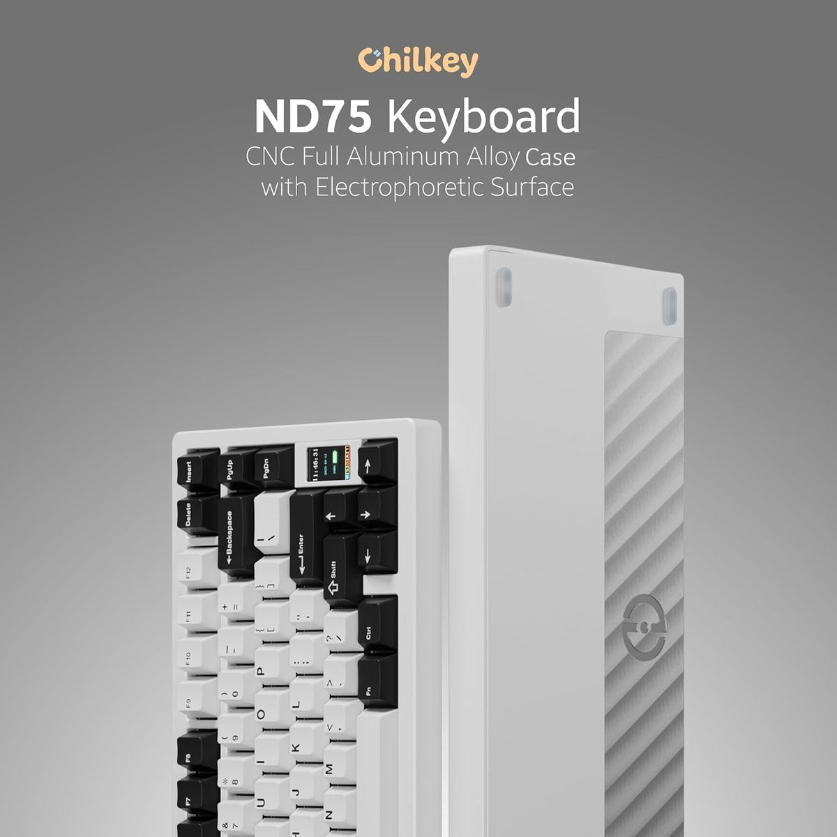 OOCTPK Chilkey ND75 Aluminum Keyboard 75% Percent Wireless Gaming Mechanical ...