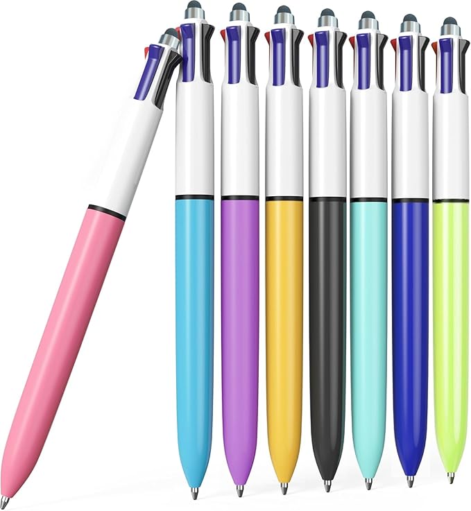 Aosrpvoi 8-Pack Multicolor Ballpoint Pens by Unknown