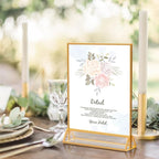 PPH-Sisy Acrylic Sign Holder 8.5X11 Gold Picture Frame Double Sided Acrylic - Image 6