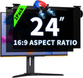 2 Pack Magnetic Hanging Computer Privacy Screen 24 Inch